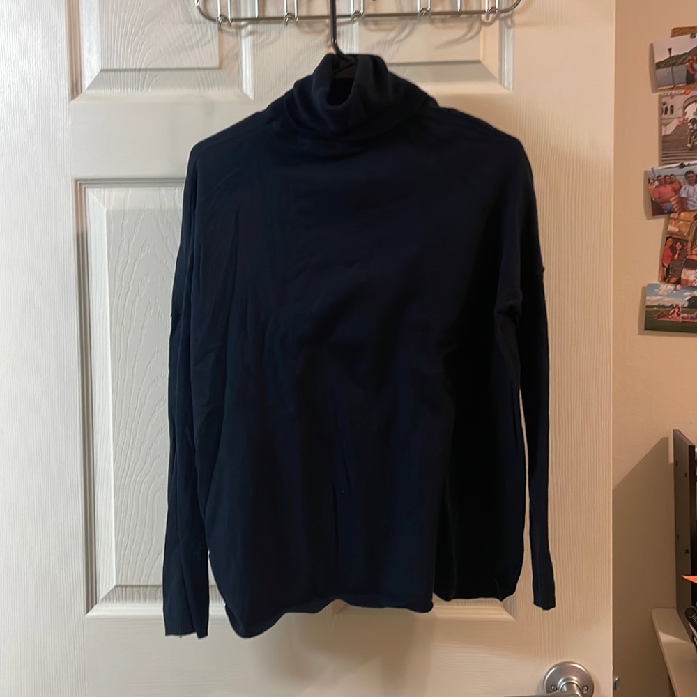 Zara knit navy turtleneck